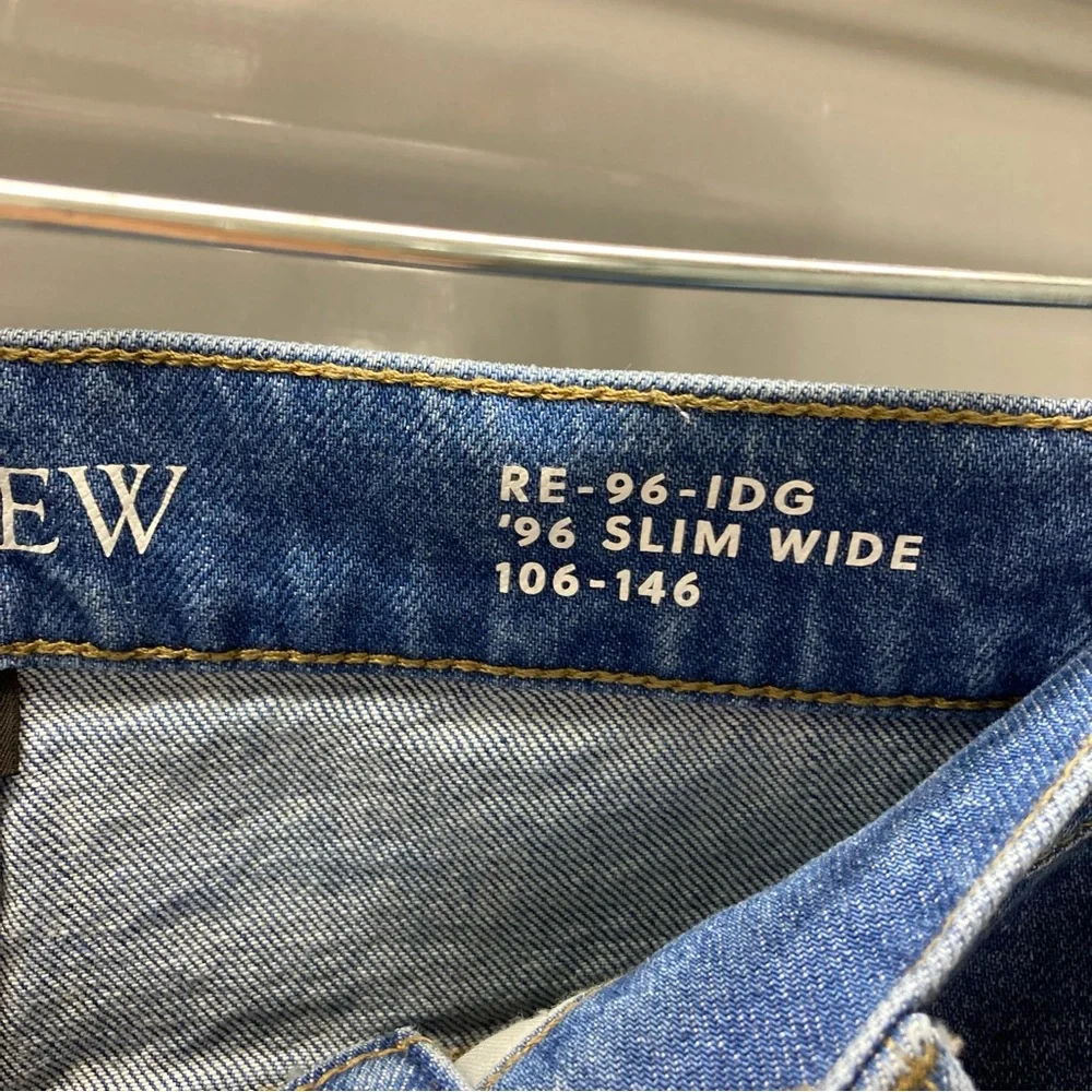 J. Crew Classic Blue Wide Leg Jeans - Picture 3 of 11